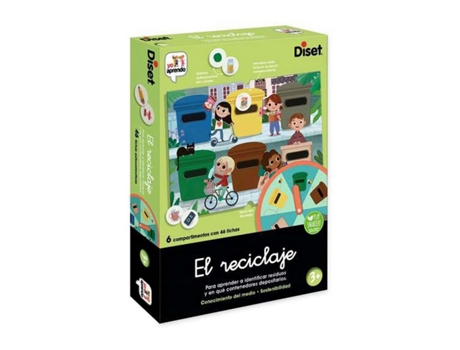 Juego Educativo DISET El Reciclaje (Edad Mínima Recomendada: 3 años - Versión en Espanhol)