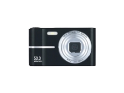 Cámara digital portátil compacta Yizhood HD de 50 MP, tela negra, 24 pulgadas