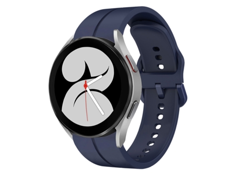 Correa de reloj inteligente para Samsung Galaxy Watch4 40 mm 20 mm Bucle de silicona (azul marino)