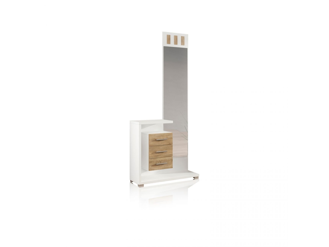 Mueble de recibidor Prisma Cambria - Blanco 85 x 75 x 27,9 cm