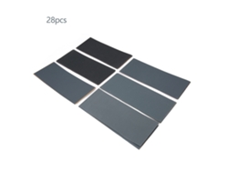 Papel De Lija Variado 120-3000 Grano Húmedo Y Seco Para Metal Madera Artesanía Pulido 9*3.7in (28 Piezas)
