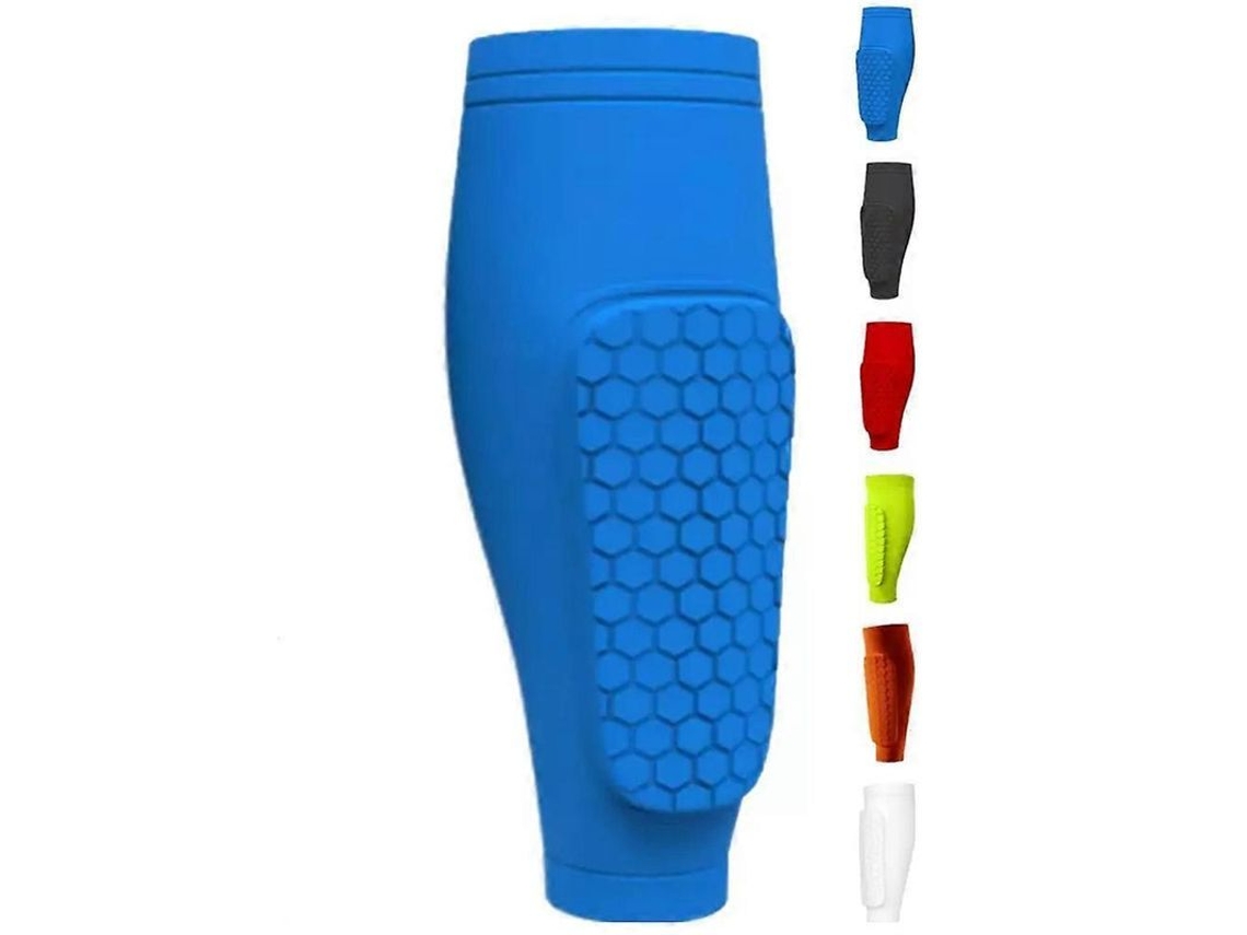 Espinilleras Infantiles Shindefender Con Almohadillas De Nido De Abeja Y Mangas De Compresión.