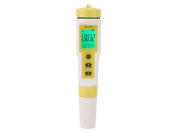 Medidor de calidad del agua 3 en 1, con sensor de temperatura de hidrógeno y cloro, IP65, resistente al agua, con retroiluminación LCD, para piscinas.