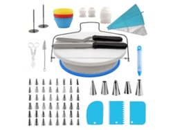 Kit para decoración de pasteles, incluye boquillas giratorias y para glasear NEVEANCE