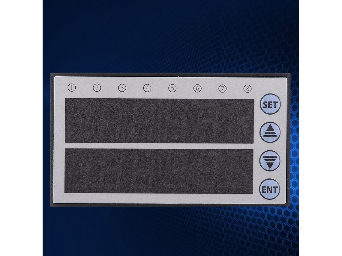 Pantalla De Texto Plc Con 2 Grupos De 6 Dígitos Y 8 Indicadores Led Dc3.3-5v