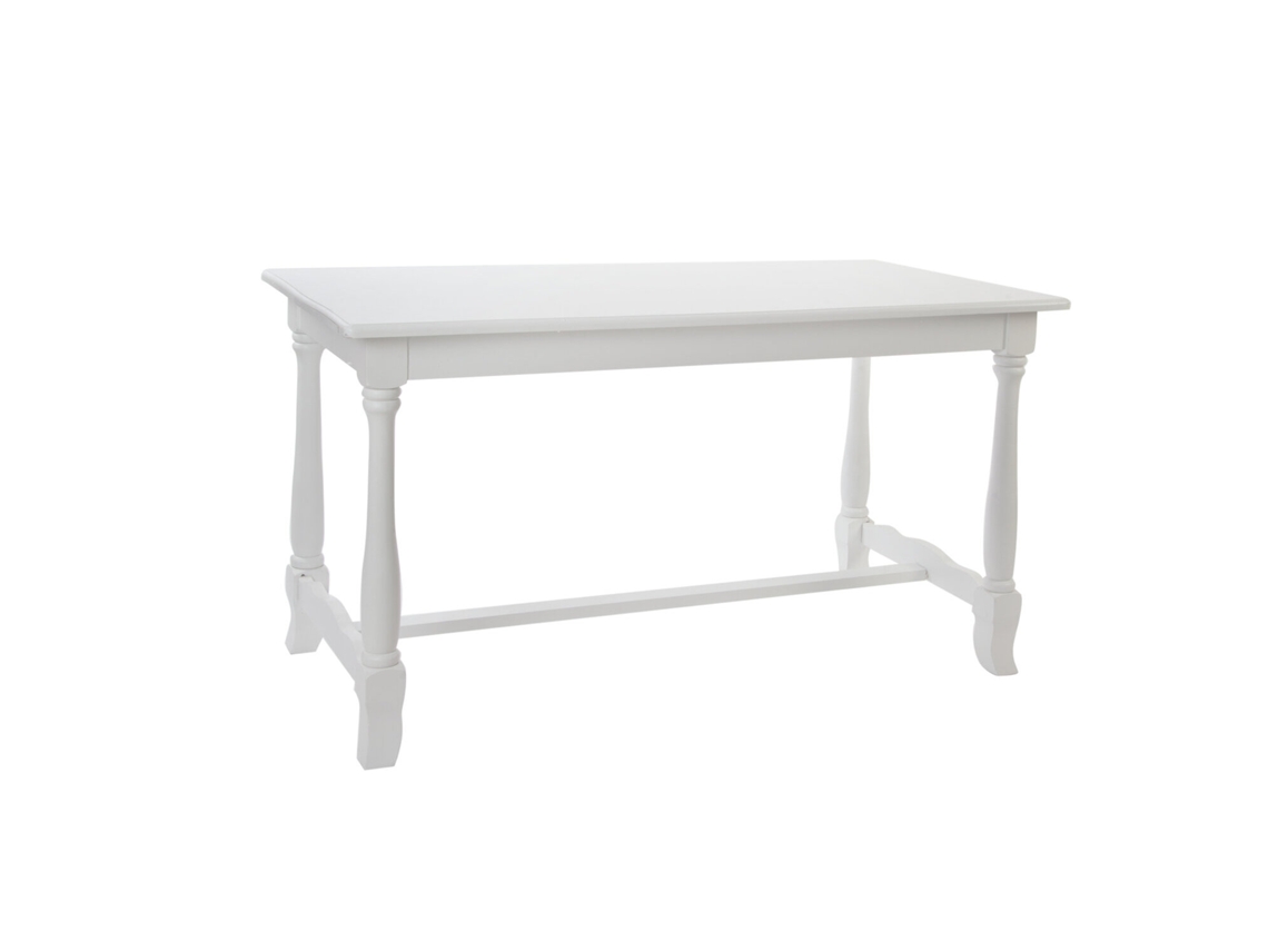 Mesa de comedor de madera blanca, 180x90x80cm ALEXANDRA HOUSE LIVING