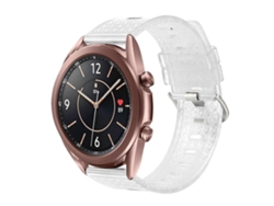 Pulsera transparente de TPU brillante con diamantes para Samsung Galaxy Watch 3 (41 mm x 20 mm)