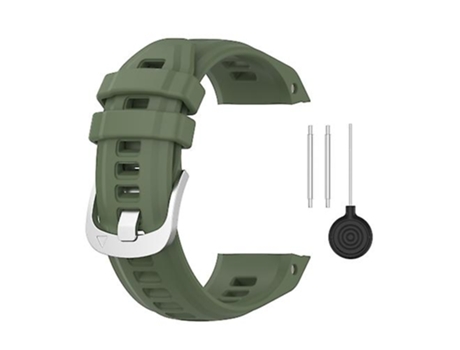 Correa para Garmin Instinct 2s 20 mm Silicona Color sólido Correa de reloj verde oscuro VENISYMLIS