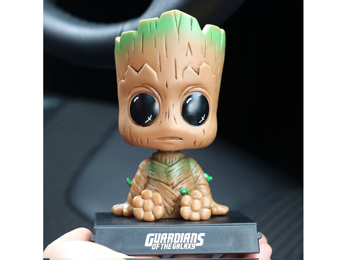 GIGIKILL Groot Em Caricatura Enfeite De Painel De Carro Figura Divertida E Fofa Acessório Para Carro Estilo Anime