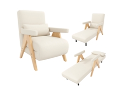 Poltrona-cama 3 Em 1 Estofada Moderna