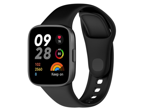 PHONECARE Correa Smoothsilicona para Xiaomi Redmi Watch 3 Negra