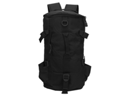 Danu26-mochila De Pesca Con Porta Cañas Cilíndrica Grande Capacidad Portátil Bolsa De Cañas De Pesca Negro