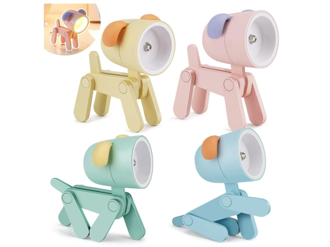 Mini luz LED nocturna 2 en 1 con soporte para teléfono, ideal para oficina, estudio, dormitorio de estudiantes, color azul.