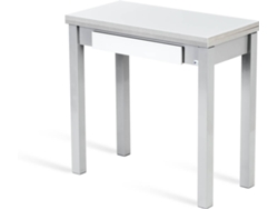 Mesa de Cocina PORTUS Livro (Blanco - 80 x 40 cm - Vidrio)