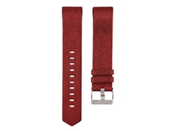 Correa De Repuesto Inteligente De Cuero Genuino Para Fitbit Charge 2 Roja