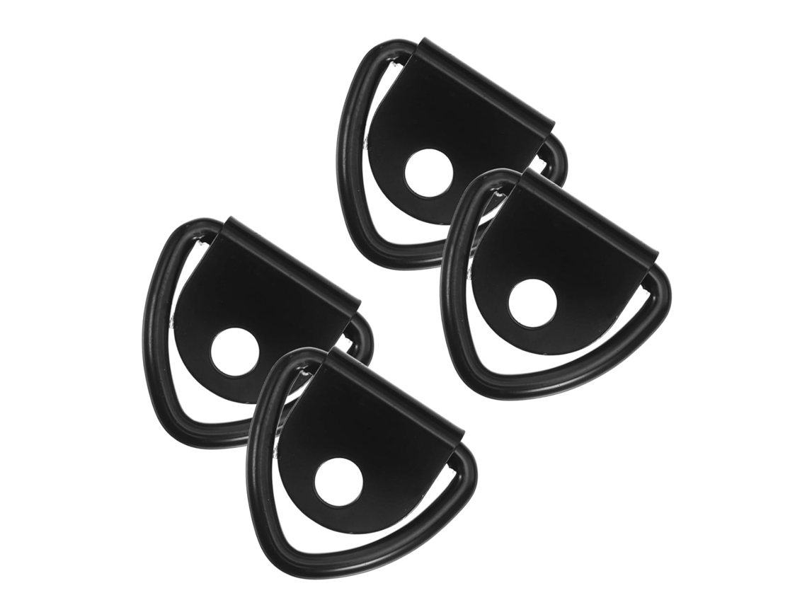 Puntos De Anclaje Para Camping De 4 Piezas, Gancho Para Coche, Anillo De Remolque Metálico, Montaje En Superficie
