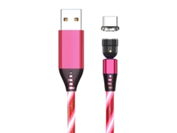 Cable De Carga Magnético Con Led Y Rotación De 540° Para Apple/android/tipo-c