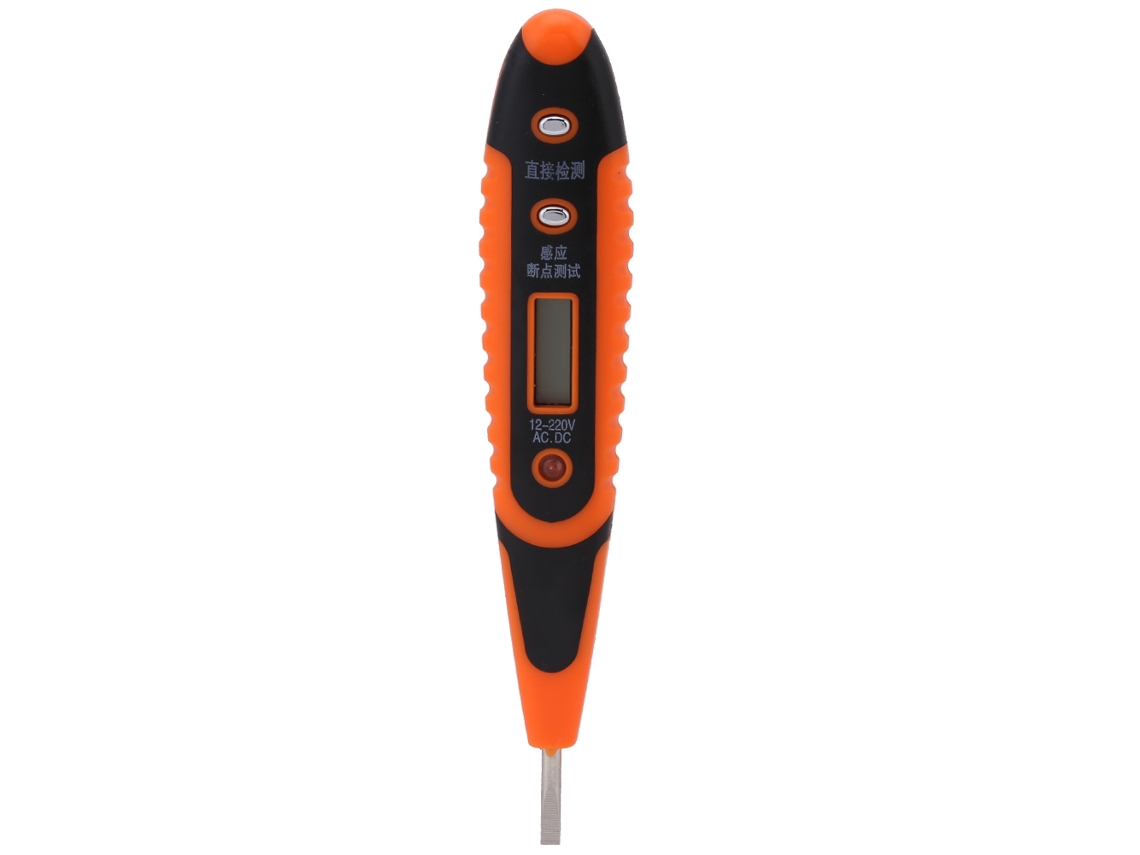 Ferramenta Digital De Teste De Voltagem Ca/cc Com Tela Led 12-220v Para Casa