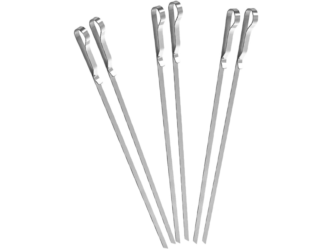 Pinzas Reutilizables De Acero Inoxidable De 6 Piezas Tipo Pinza Para Barbacoa Al Aire Libre