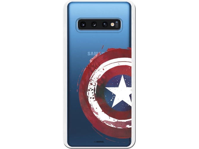 Carcasa Samsung Galaxy S10 MARVEL Capitán América Transparente