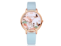 Reloj De Pulsera Gaiety Para Mujer, Correa De Pu, Cuarzo Analógico, Caja Redonda Marrón.