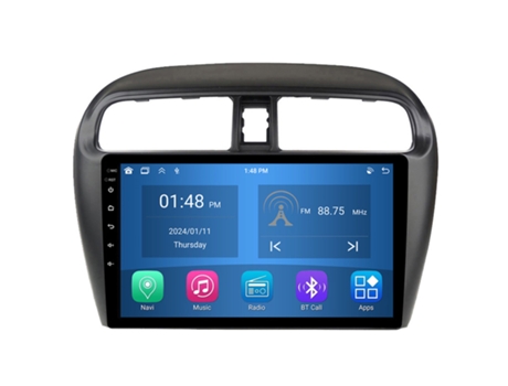 Autoradio 4GB RAM64GB ROM ROVERONE para Mitsubishi Mirage 6 2012 - 2018 CarPlay Android Coche Radio Bluetooth Navegación