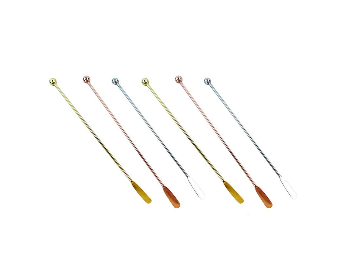 Varilla Para Agitar Miel De Acero Inoxidable, 6 Uds.