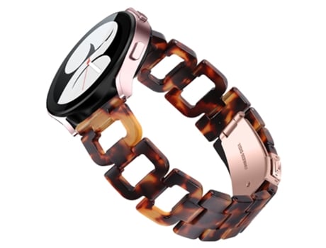 Correa de acero inoxidable forma de D con hebilla para Samsung Galaxy Watch4 Active 40mm/44mm/Watch4 Classic 42mm/46mm - carey