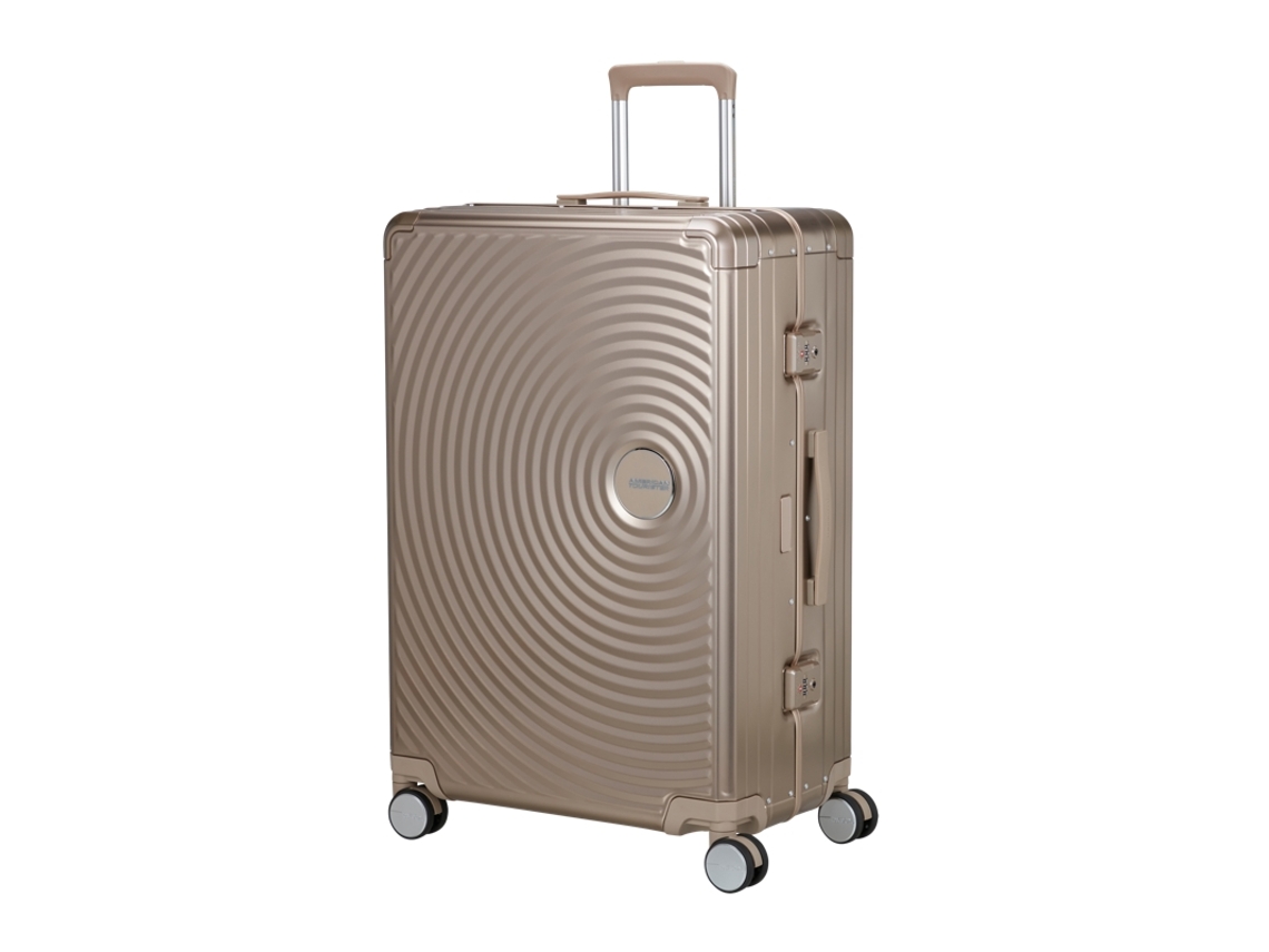 Maleta grande 77cm 4r Soundbox Alu Bronce American Tourister