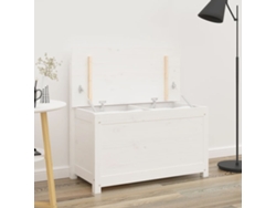 Lovely Home Banco 80X41X77 Cm Madera de Pino Maciza Blanco