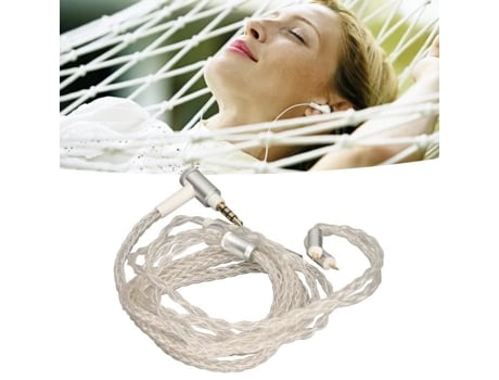 HURRISE Cable de actualización de auriculares Cable de actualización de auriculares chapado en plata para 8 piezas de vídeo