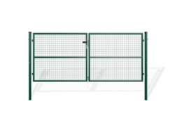 Puerta batiente de malla metálica 3m olga A.130cm verde