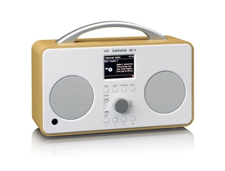 Radio Internet/Dab/Fm con Bluetooth LENCO Pir-645Wh Madera