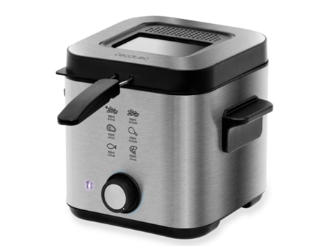 Freidora de Aceite CECOTEC CleanFry Infinity 1500 (1.5 kg - Blanco)