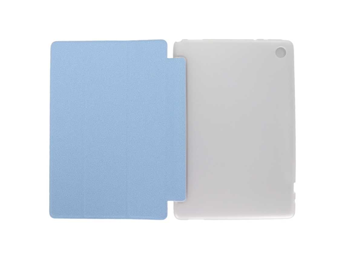 Funda ultrafina de TPU suave para tablet P25 de 10,1 pulgadas, color azul claro y dorado