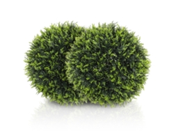 Juego de 2 cedros artificiales de 45 cm, plantas de interior, plantas artificiales, plantas decorativas para el hogar Zkaka