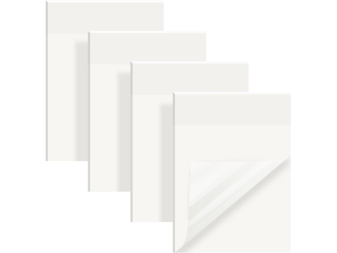 (70*95 Mm) Notas Adhesivas Transparentes, 200 Hojas, Impermeables, Reutilizables