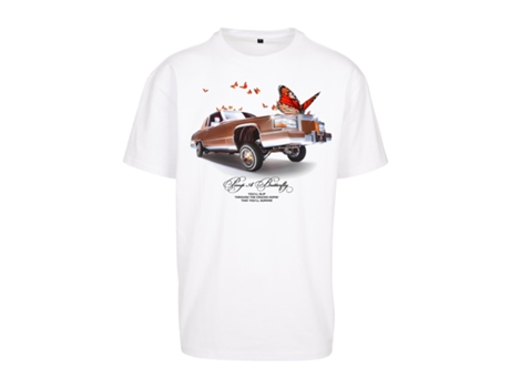 Camiseta para Unisexo MISTER TEE (XL - Algodón - Blanco)