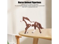 Figura De Caballo En Miniatura Pintada A Mano, Modelo De Juguete Simulado, Educativo, Seguro Y Duradero.