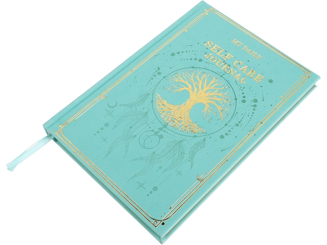 Diario De Gratitud Diario Tamaño A5 En Azul Turquesa – Diario Portátil De Atención Plena