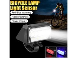 Luz delantera para bicicleta con 1200 lúmenes, batería de 4000 mAh, recargable por USB, resistente al agua para ciclismo nocturno. Aeuzwr