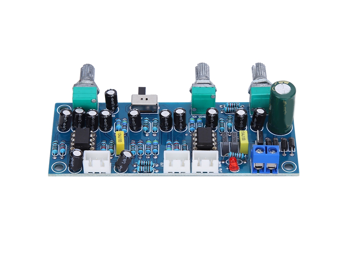 Placa Preamp 2.1 Canales Subwoofer Pre-amp Filtro Pasa Bajo Circuito Amplificador