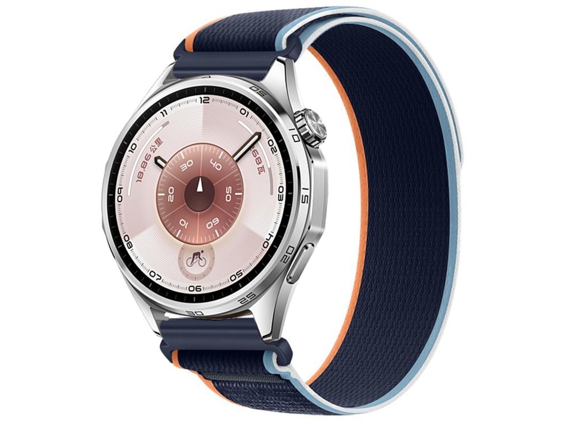 Pulsera para Huawei Watch GT 6 (46 mm) - Nylon - Cierre de velcro - Wild Path Loop Azul marino