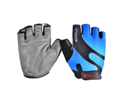 (azul L) Guantes De Ciclismo Unisex Antideslizantes De Medio Dedo Con Protección Solar