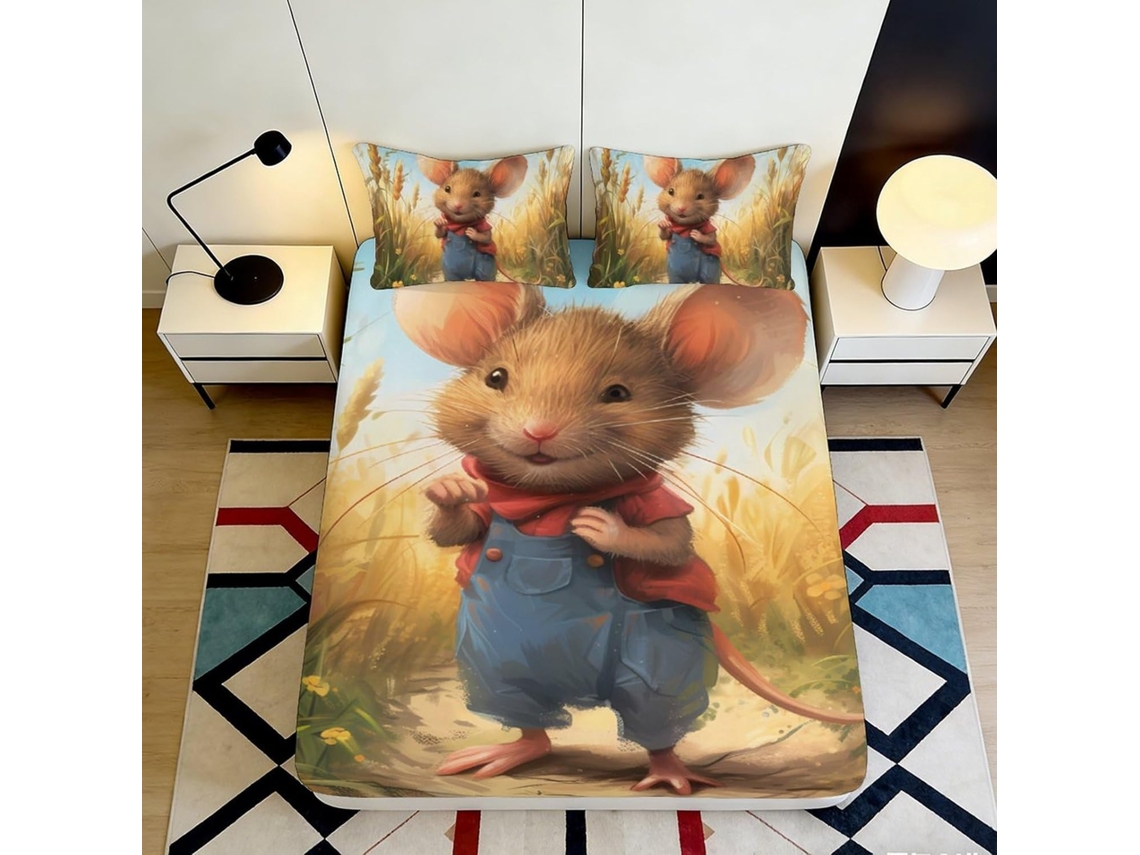 Estampado Microfibra Microfibra Diseño Almohada Juego Color 200x25cm