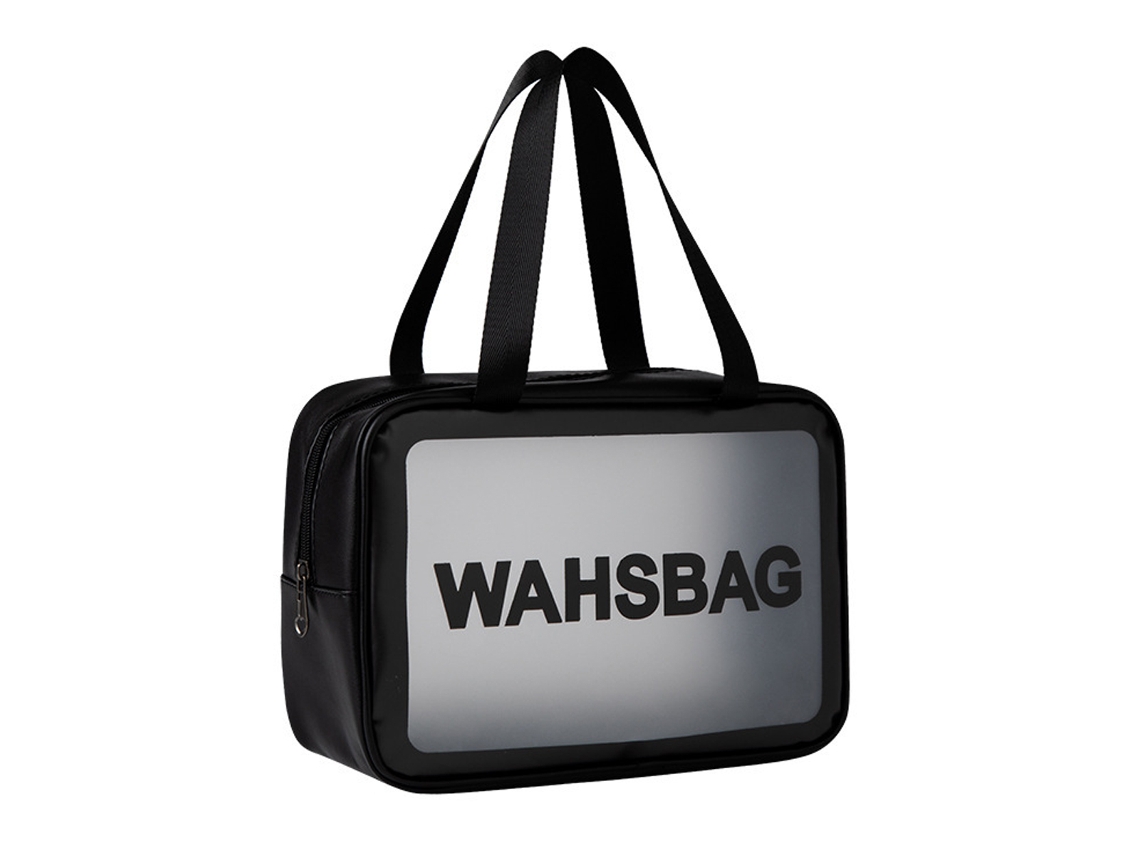 Bolsa de maquillaje transparente, portátil, impermeable, de gran capacidad NEVEANCE