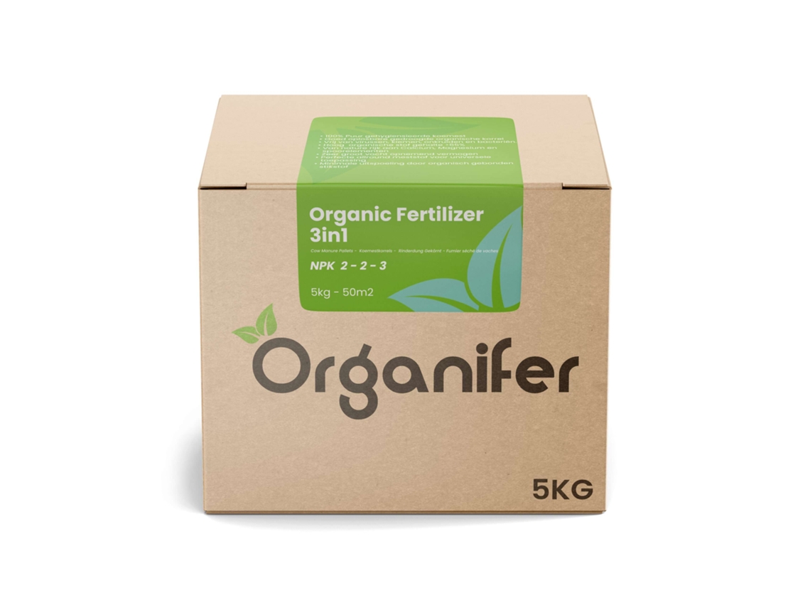 Pellets de Estiércol de Vaca 3en1 (5 kg – para 50 m2) - Organifer