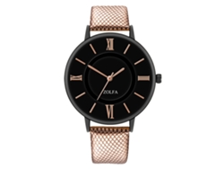 Reloj De Pareja Fashionable Pulsera De Cuero Casual Café Para Hombre Y Mujer