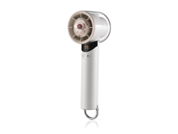 Ventilador portátil de alta velocidad para refrigerador con pantalla digital y potente ventilador de mano. Mdug (blanco.k51)