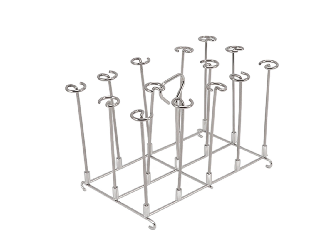 Parrilla Vertical De Acero Inoxidable Para Freidora Con Brochetas, Resistente Al Calor, Accesorio De Cocina.